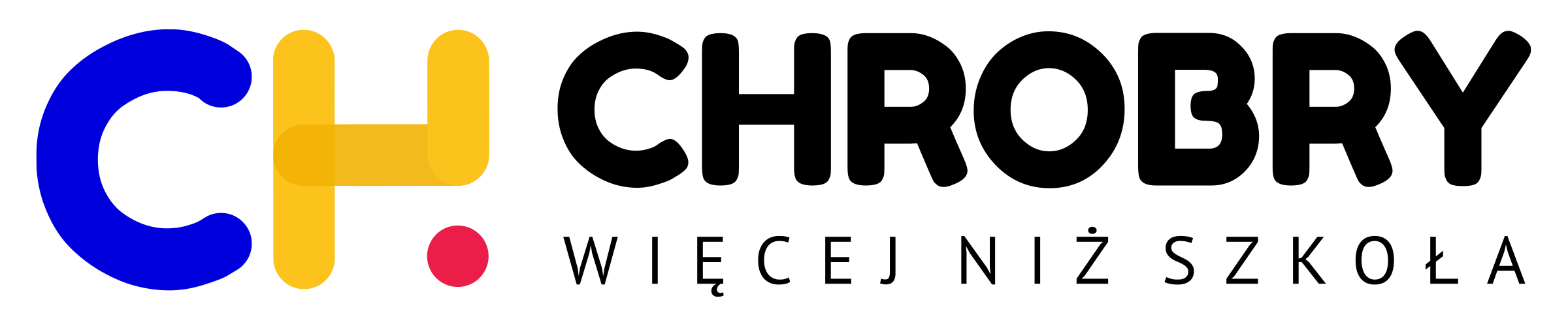 Logo Chrobry Transparentne horyzontalne