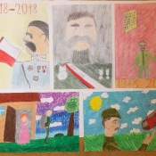 100 rocznica odzyskania przez Polskę niepodległości w malarstwie dzieci