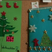 Szkolny konkurs na kartkę świąteczną w języku niemieckim (22.12.2016)