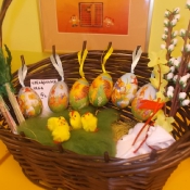 Wielkanoce stroiki wykonane przez uczniów klas 4 (22.03.2016)